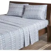 "Cotton Sheet Set Cottage Charms Print 100% Cotton Flannel Sheets Warm & Fuzz...
