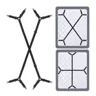2Pcs Sheet Fasteners Straps Adjustable Crisscross Bed Sheets Holder Clips