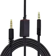 Adhiper A40 Replacement Cable, Audio line with Mute Function, for Astro A10 / A40 / A50, Also Works with A50 TR Gaming headsets Xbox One PS4 Controller(Black, 2 m/6.6 feet)
