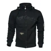 Sweatshirt With Cap Wcc Choppers Por Vida Black, 3XL