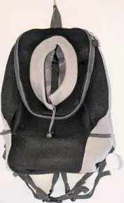 AG PET Black & Gray Mesh Backpack Dog Carrier - Size XL