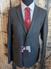 Ted Baker London Core Jacket Mens 42R Grey Sport Coat Blazer NWT Career Preppy