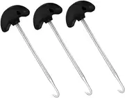 PHENOFICE Stainless Steel Hockey Lace Puller Tool 3 Pack Ice Skates Lace Tightener for Figure Skates Boots User-Friendly Design for Easy Adjustment
