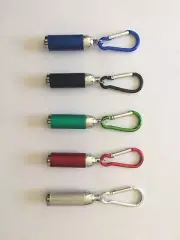 5 x Mini LED Pocket Portable Torch + Keychain Keyring Handy Camping Backup Light