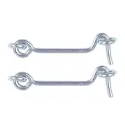 2.5" Cabin Hooks Eye Latch Privacy Hook w Screws for Window Slide Barn Door 2pcs