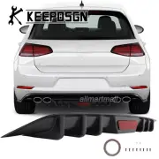 Rear Bumper Diffuser Reflective Strip Tail Light Shark Fins for VW Golf MK6 MK7 (for: Volkswagen)