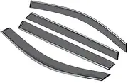 FUWKAIZS Rain Deflector Compatible for Civic 10 FC FK 2016 2017 2018 2019 2020 Car Window Deflector Rain Visor Guard Vent Cover Weathershield