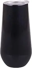 Oasis Stainless Steel Double Wall Insulated Champagne Flute 180Ml - Midnight