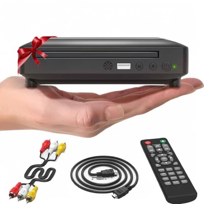 Mini HD DVD Player, CD Players for Home, DVD Players for TV, HDMI and RCA Cab...