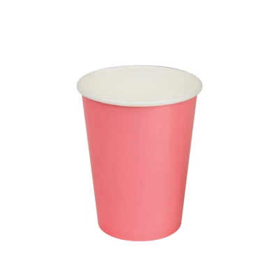 1000x Paper Cold Drink Cup 12oz / 365mL Watermelon Pink Milkshake Slushie Cups