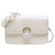 Chain Small Handbags Women Pure Color Pu Leather Shoulder Messenger Satchel Bags for Outdoor Shopping Traveling Decoration