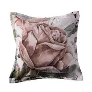 Bianca Lorna Square White Polyester Soft Cozy Comfort Decoratve Cushion 43cm