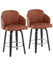 LumiSource Dahlia Set of 2 Counter Stools