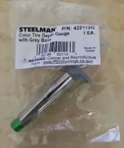 Steelman Color Tire Depth Gauge with Grey Base 422112G