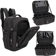 Makeup Backpack, Travel Train Case Makeup Bag for Women Cosmetic Organizer, Prof