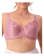 [Triumph] Embroidered Minimizer Bra in Pink