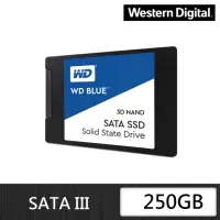 在飛比找momo購物網優惠-【WD 威騰】藍標 250GB 2.5吋 7mm SATA 