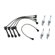 Bosch Leads + 4 Denso Iridium Power Spark Plugs for Toyota Corolla AE82 MR2 AW11