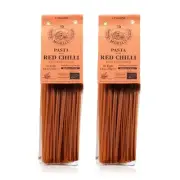 Organic Red Chili Linguine Pasta - All Natural Durum Wheat Semolina with Whea...