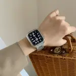 蘋果手表 表帶適用於蘋果手表 不銹鋼表帶IWATCH 電鍍 大氣簡約表帶 男女款