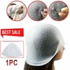 Hair Color Hat Tool Reusable Dye Cap+Hook for Hair Coloring Highlighting