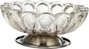 FONDOTIN Kitchen Rack Fruit Plate Trifle Bowl Fruit Platter Tray Anti-Slip Base