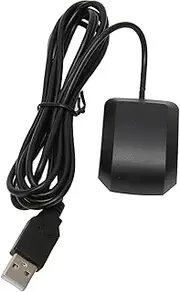 USB GPS Engine Board, GPS Antenna ABS Remote Mount Sync Convenient Precise Positioning 50 Tracking Channels for Travelers