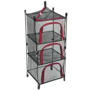 Convenient Foldable Mesh Hanging Rack for Easy Assembly and Disassembly