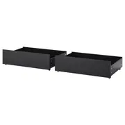 MALM Bed storage box for high bed frame, black-brown, Full/Double/Twin/Single