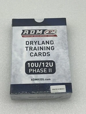 **NEW & SEALED** ADM USA Hockey Dryland Training Cards 10U / 12U PHASE II Youth