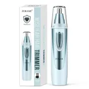 Ear & Nose Hair Trimmer 2025 Waterproof Dual Blades Blue