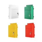 Wall Mount Mailbox, Locking Mailbox, Save Space Wide Opening Practical Letter