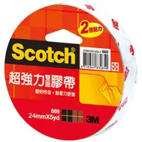 在飛比找誠品線上優惠-3M超強力雙面紙膠帶/ 24mm