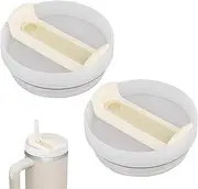 ktxaby 2 Pcs Tumbler Lids for Stanley Cup,40 oz Tumbler Lid Replacement,Leak Proof Splash Proof Tumbler Cup Lids,Fit for Stanley Tumbler Cup 40 oz and Other Tumbler 40 oz for More Coffee Mugs.