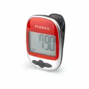 Portable Sport Pedometer Step Distance and Calories Counter - Red