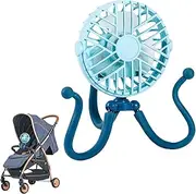Octopus Fan Baby Fan ? Baby Stroller Fan Clip ? Stroller Fan Battery Operated Fans Small USB Rechargeable Fan, Fans