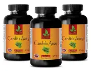 metabolism booster - CANDIDA AWAY - body cleanse - 3 Bottles