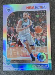 2019 NBA Hoops Cody Martin Silver Prizm Rookie! Hornets