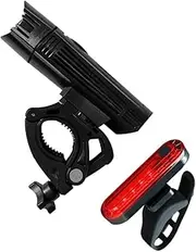 Bicycle Headlamps Headlight Set Impact-Resistant 1300mah Battery Waterproof Design Easy to Install
