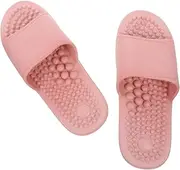 [BESPORTBLE] 1Pair Non Skid Adult Foot Massage Slippers Comfortable Indoor Therapy Slippers with Slip Design for Home Use Stylish