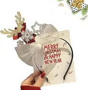 [Generic] Cute Christmas Headwear | Headwear Holiday,Photo Prop Booth Headbands Girls Headband For Christmas Party Supplies For Christmas