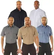 Security, Police & Uniform Short Sleeve Shirt Professional Mens Work Shirt