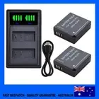 2x Battery +SLIM Charger DMW-BLG10 DMW-BLE9 for Panasonic LUMIX GX85 GF5 GF6 GX7