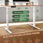 Stand Up Desk Frame Electric Sit and Standup Table Legs Base Adjustable White