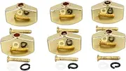Tuning Peg Knobs, 6Pcs Fine Workmanship Tuning Peg Buttons Easy To Install for Acoustic Guitar (Gold)