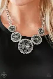 Paparazzi “Global Glamour” - Silver - Necklace and Earrings