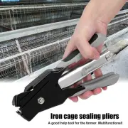 Hog Ring Plier Tool and 2500pcs Clip Nails Staple Chicken Mesh Cage Wire Fencing