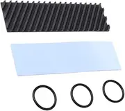 ORFOFE Ssd Copper Heat Sink 3mm M.2 Ssd Cooler Fin Graphene Coating Easy Install for Desktop Laptop