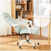 Stable Soft Office Chair，Classic Plaid Desk Chair with Adjustable Seat Height and 360° Rotation，90° to 155° Reclining Computer Chair Mobile