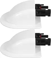 Yardenfun 2pcs Waterproof Solar Cable Entry Gland Dual Wire Entry Housing Plastic Solar Junction Box for Rv Solar Panel Wiring Entry Glands